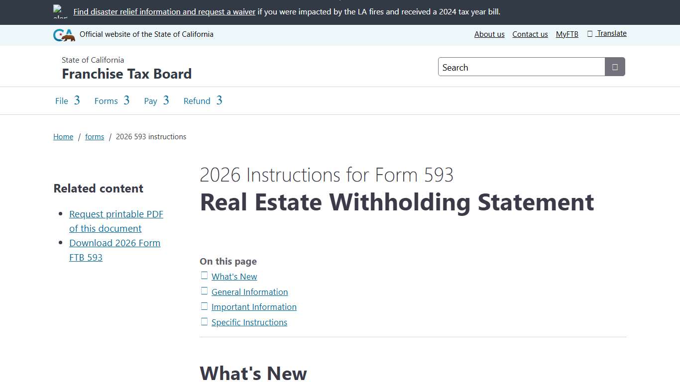 2026 Instructions for Form 593 | FTB.ca.gov