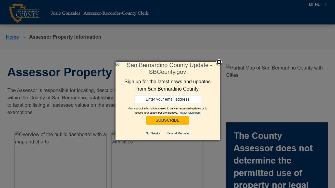 Assessor Property Information – San Bernardino County Assessor